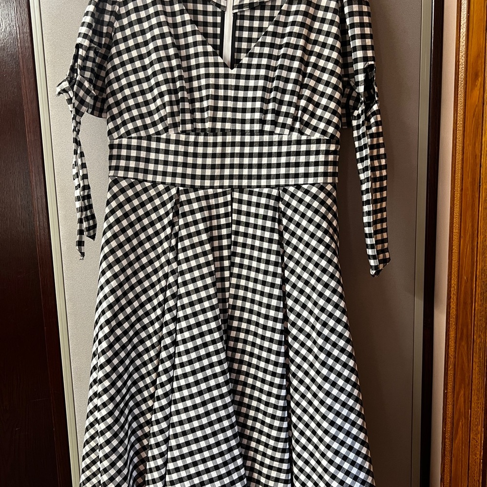 Black and White Checkered Dress